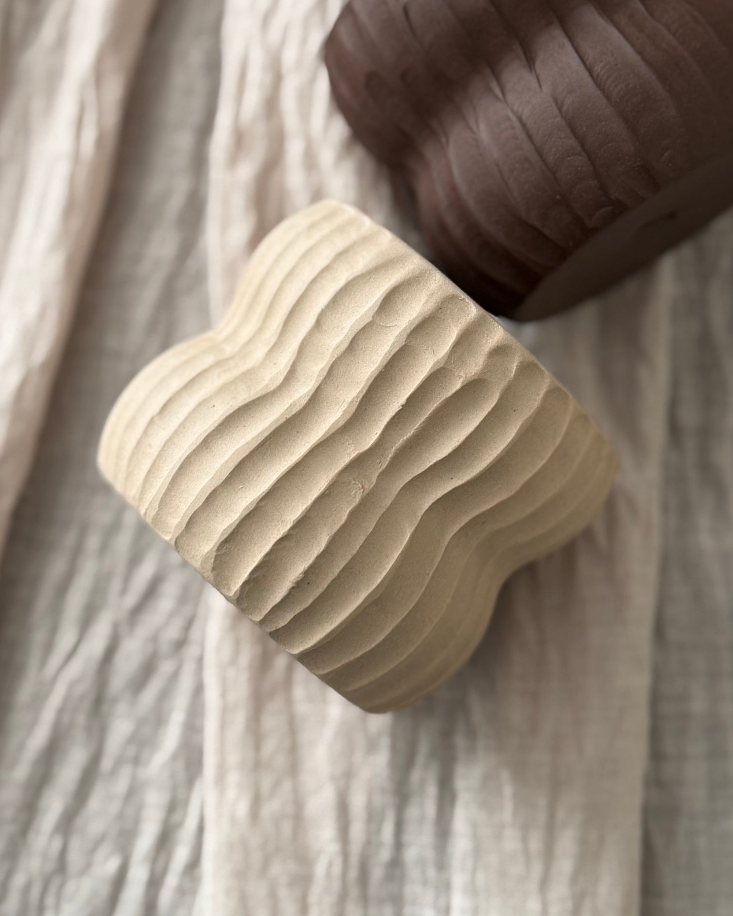 RIPPLE - El yapımı Stoneware Kupa