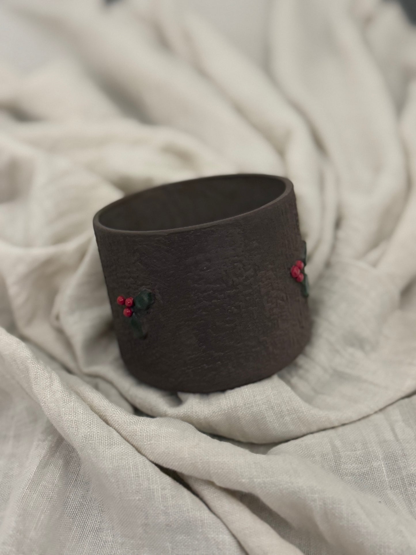 El yapımı Stoneware dokulu Kupa/Mug