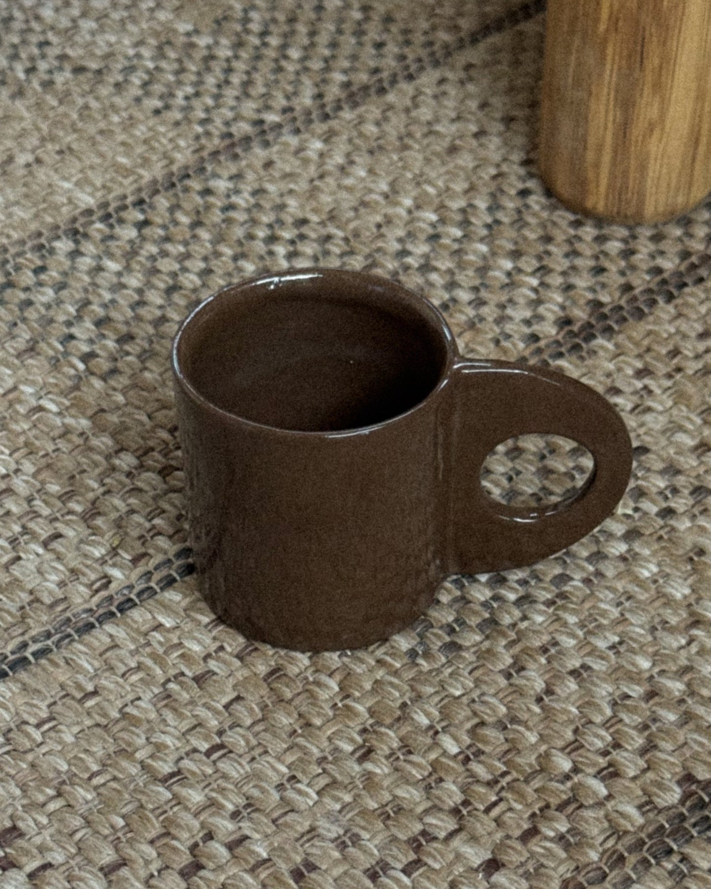 TERRA - El yapımı Stoneware Double Türk kahvesi Fincanı