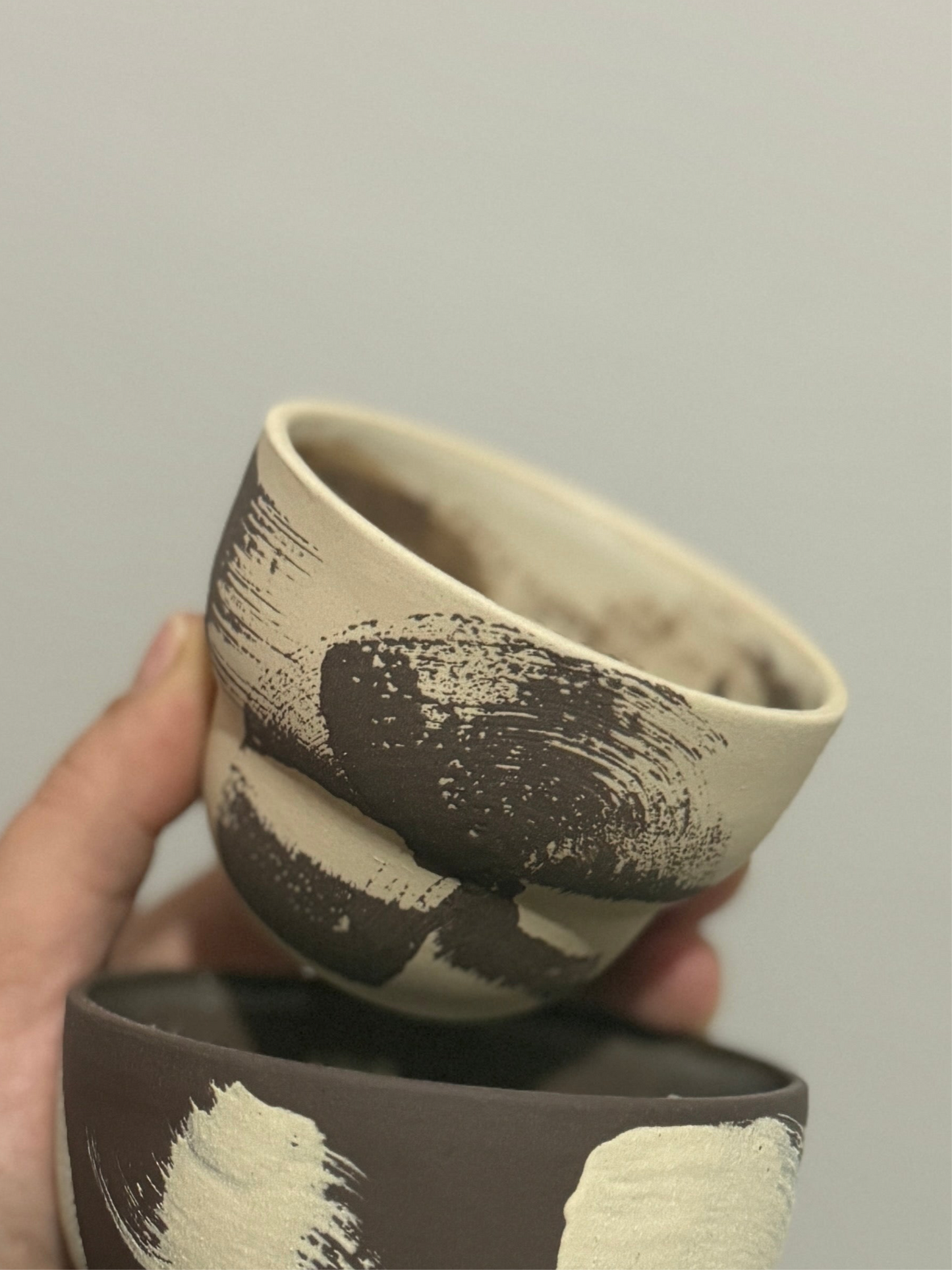 El yapımı Stoneware mini Fincan