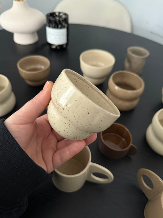 El yapımı Stoneware mini Fincan