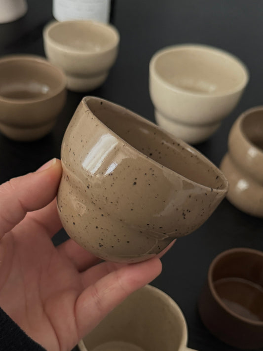 El yapımı Stoneware mini Fincan