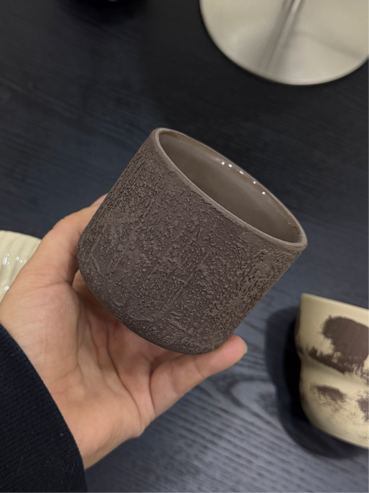 ÖN SİPARİŞ El yapımı stoneware dokulu kupa ( 17-24 KASIM )