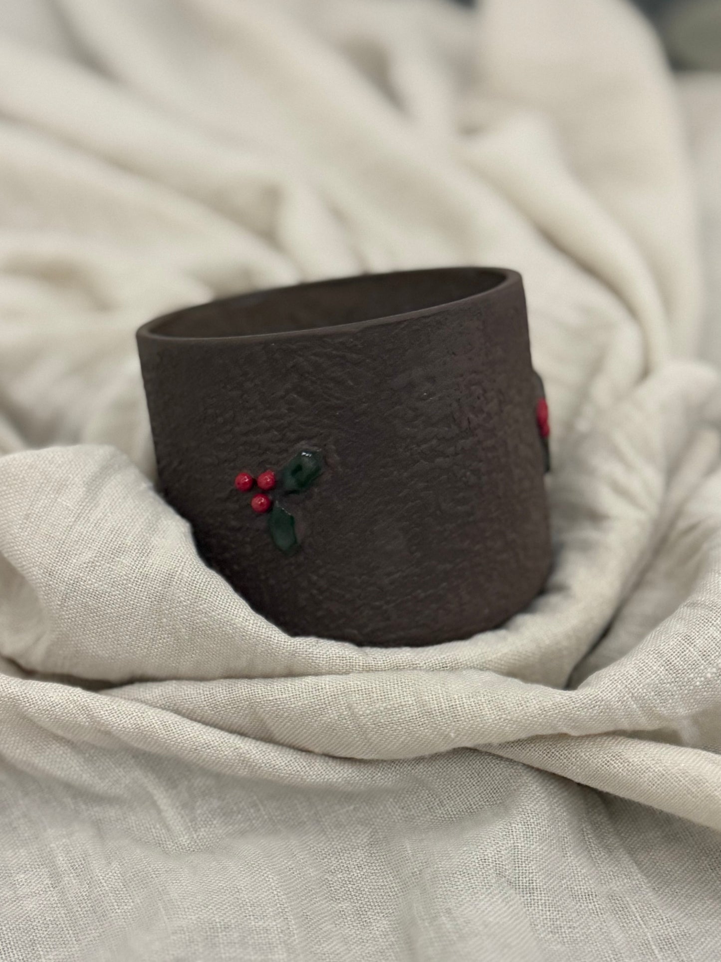 El yapımı Stoneware dokulu Kupa/Mug