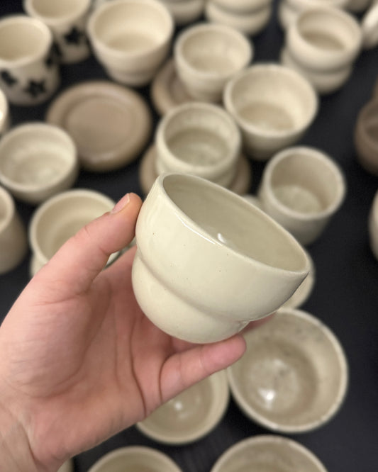 El yapımı Stoneware mini Fincan