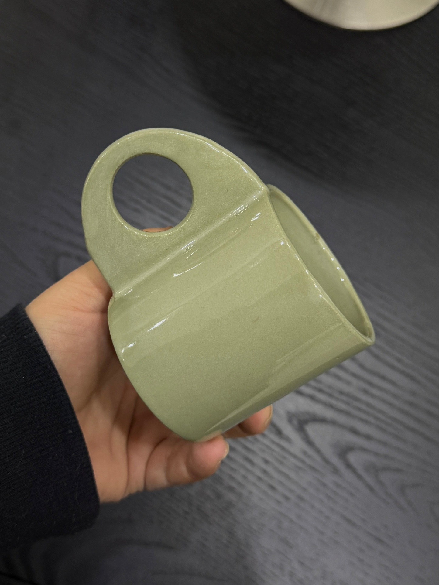 El yapımı Stoneware Double Türk kahvesi Kupa/Mug