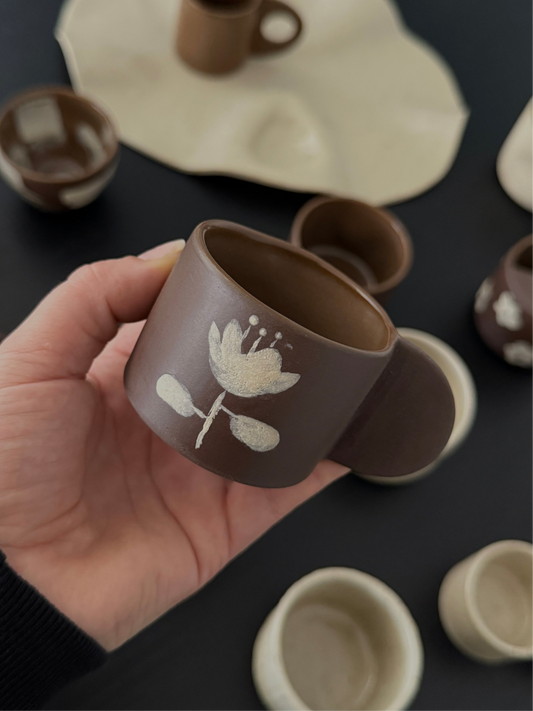 ÖN SİPARİŞ El yapımı stoneware espresso/türk kahvesi fincanı ( 17-24 KASIM )