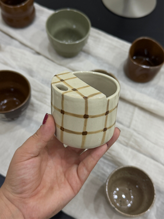 El yapımı Stoneware Sipper Mug