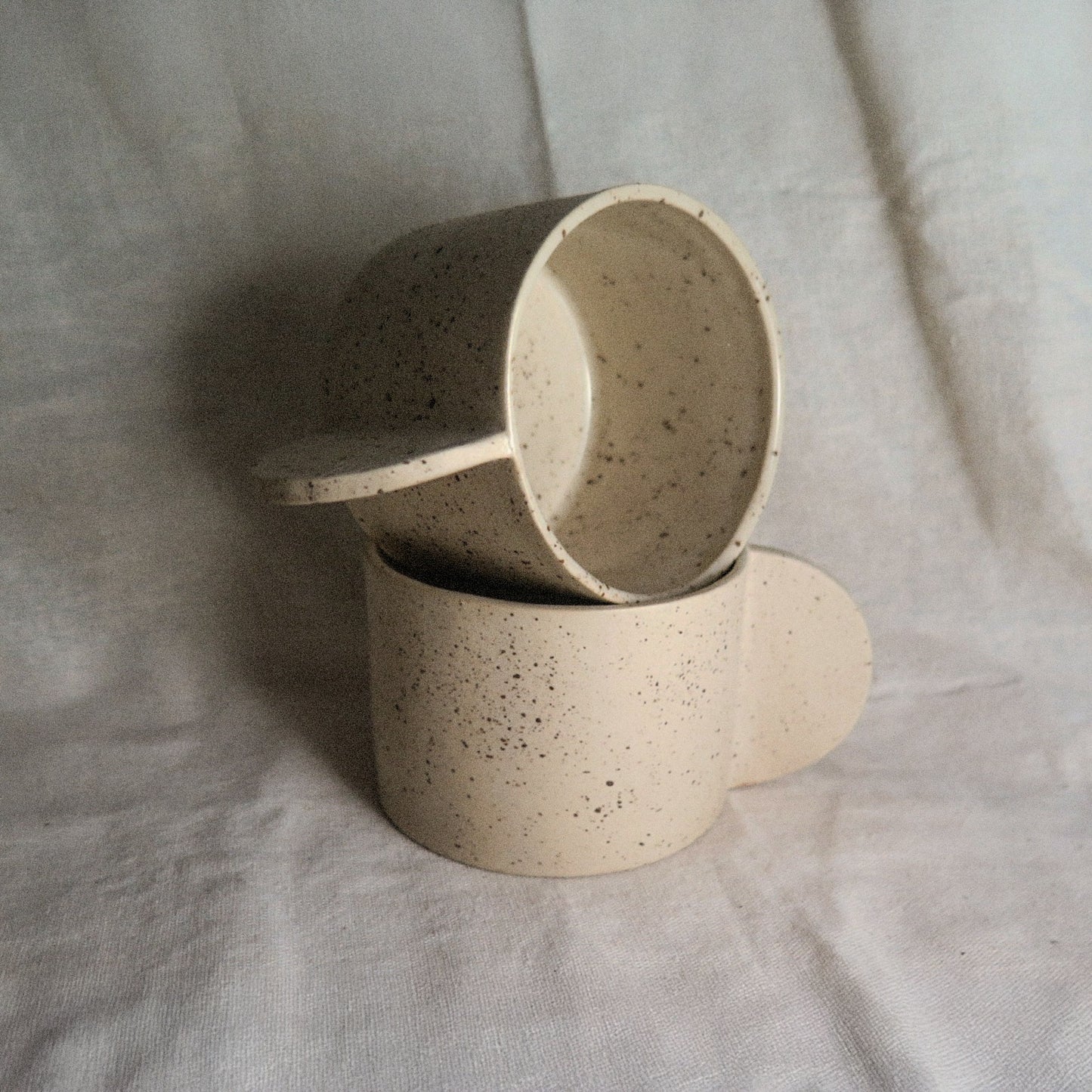 El yapımı stoneware espresso/türk kahvesi fincanı