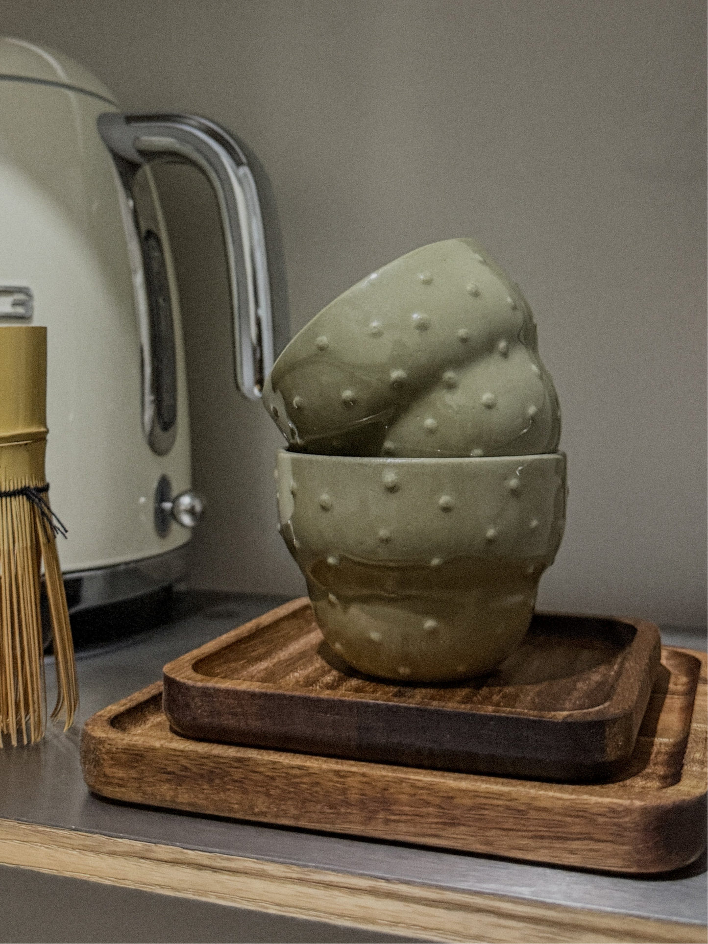 El yapımı Stoneware mini Fincan