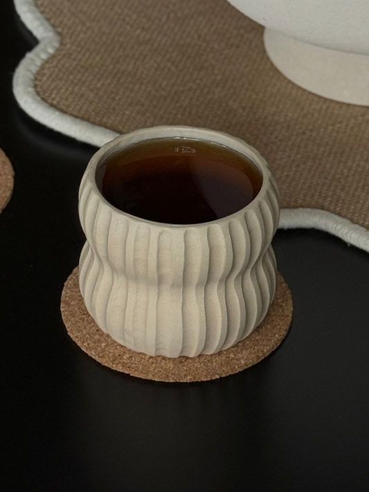 El yapımı Stoneware Boğumlu Kupa