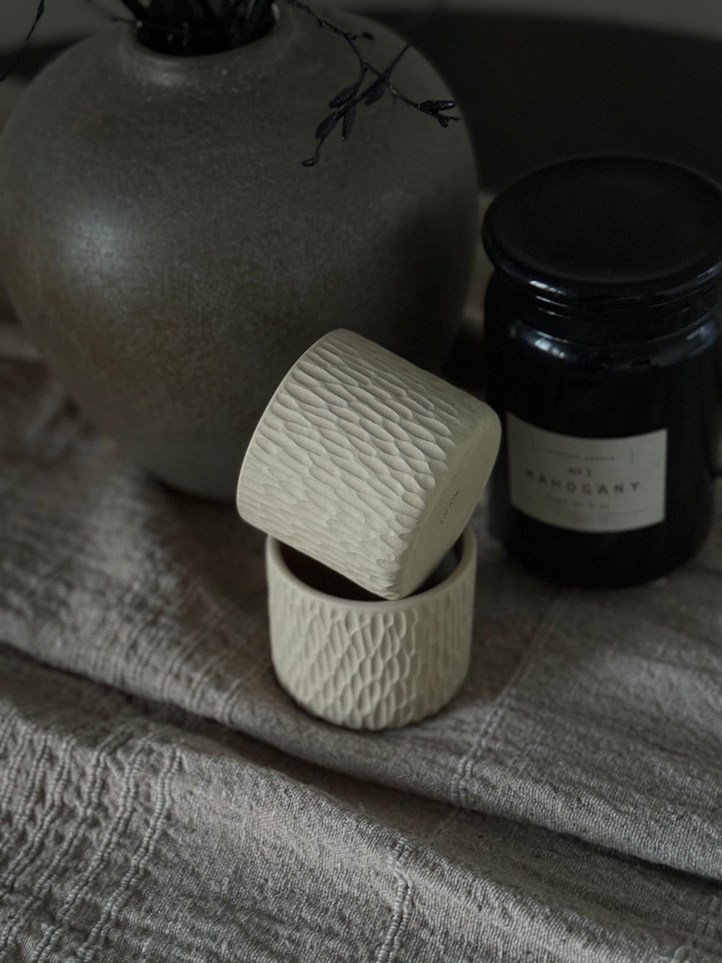 CARVED - STONEWARE