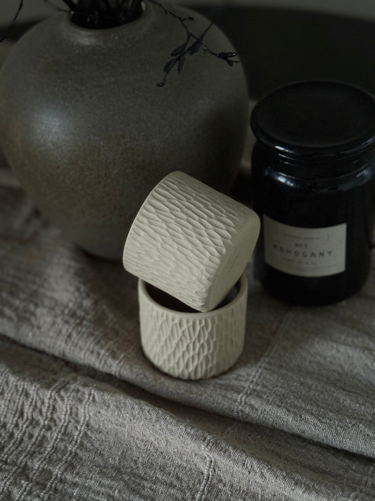 CARVED - STONEWARE
