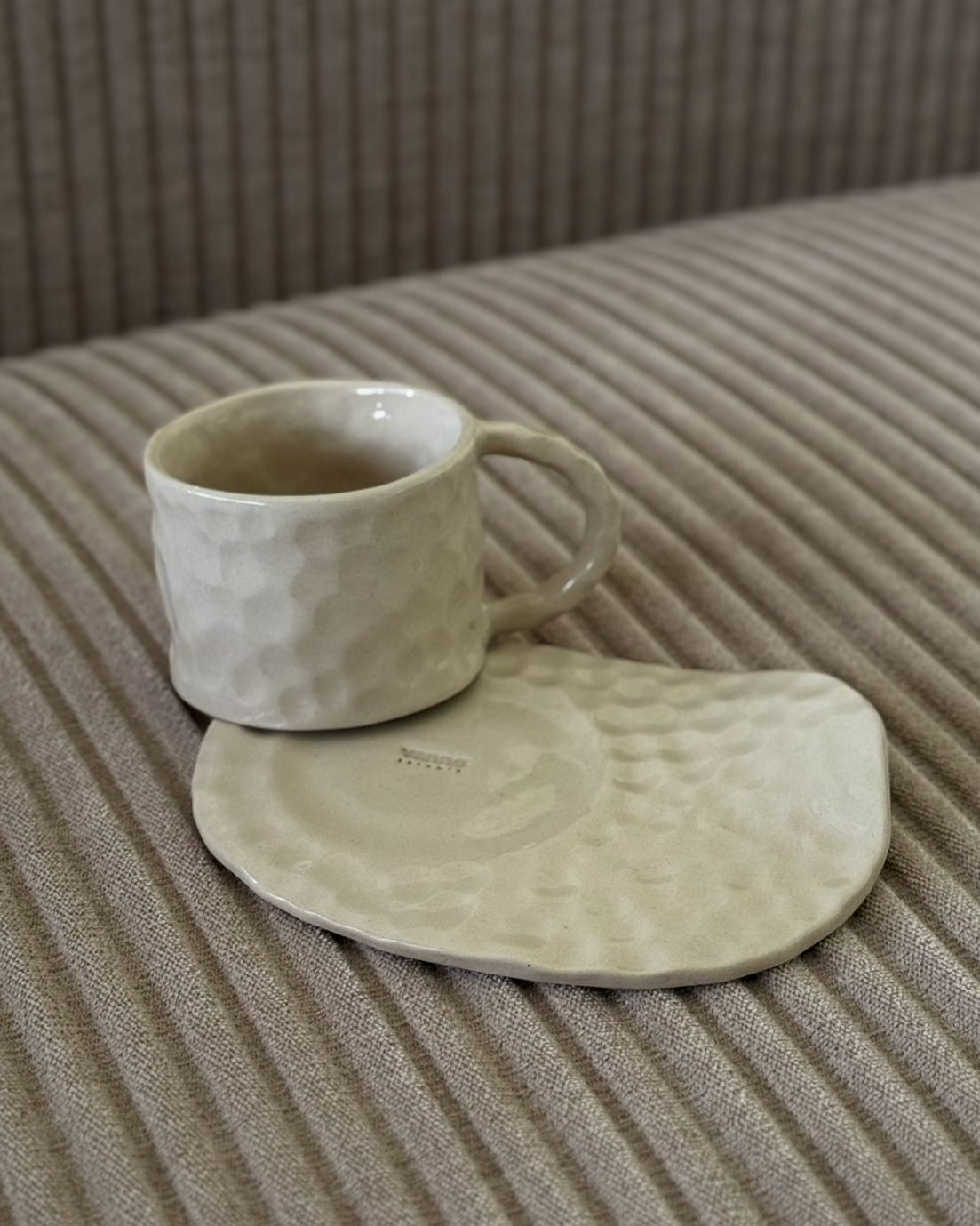 El yapımı stoneware Türk Kahvesi/Espresso Fincanı
